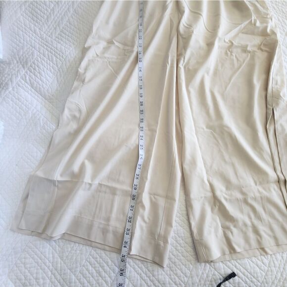 Soft surroundings side zip pock wide leg slit cropped minimalist lagenlook pants - Picture 13 of 16